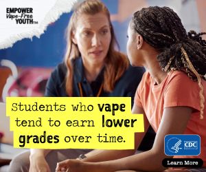 Advertisement CDC Students Who Vape Tend to Earn Lower Grades Over Time